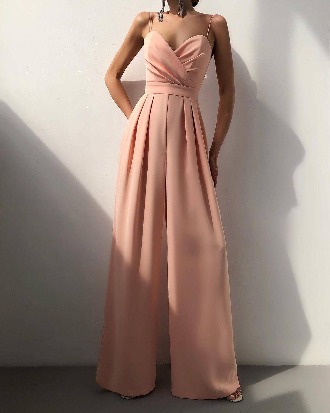 Women's Elegant High-Waist Jumpsuit