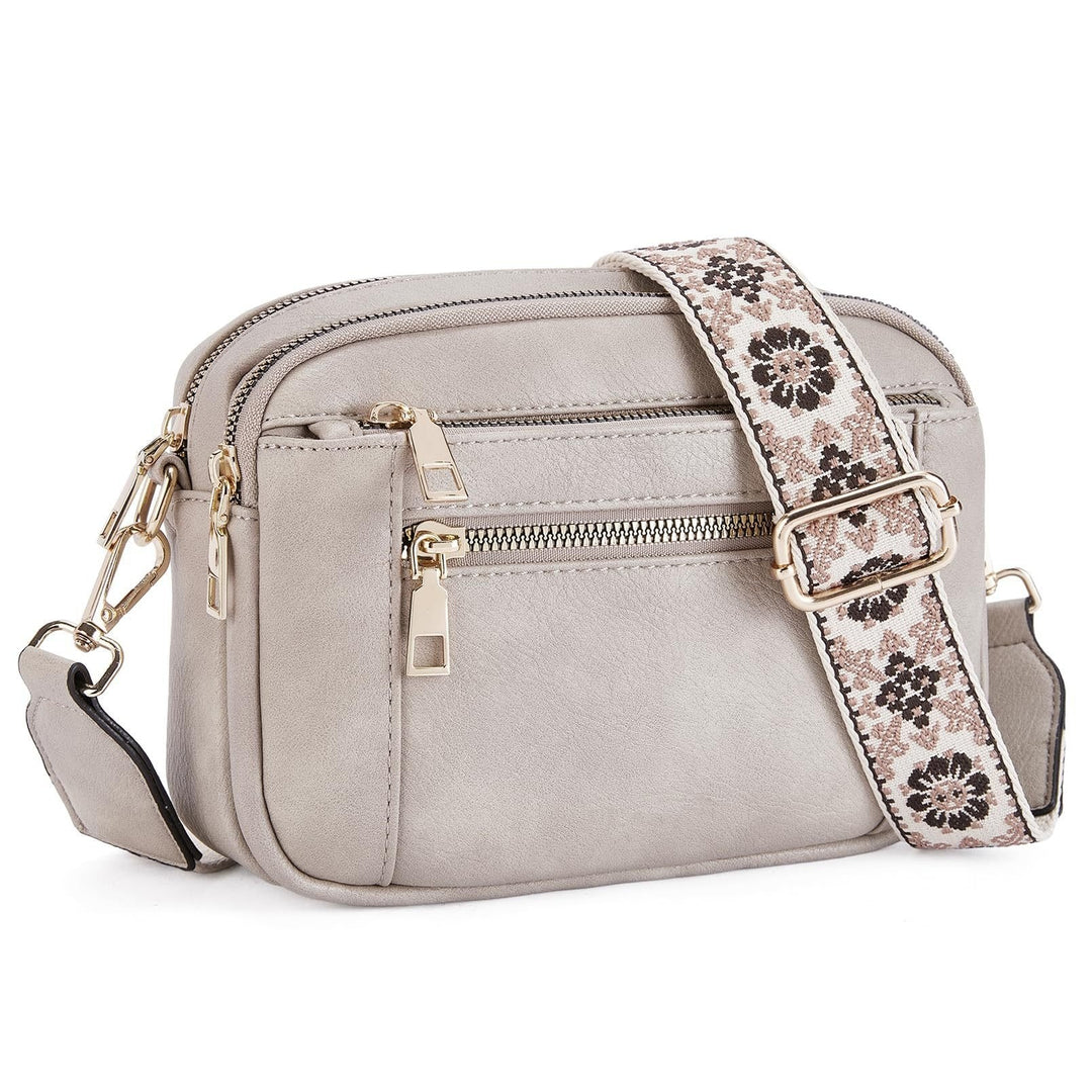 Chic women's versatile crossbody bag with adjustable strap and smart pockets for daily utility.