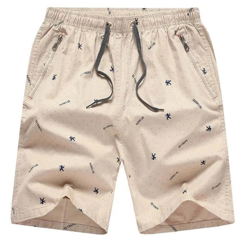Men's Casual Shorts with Zipper Pocket