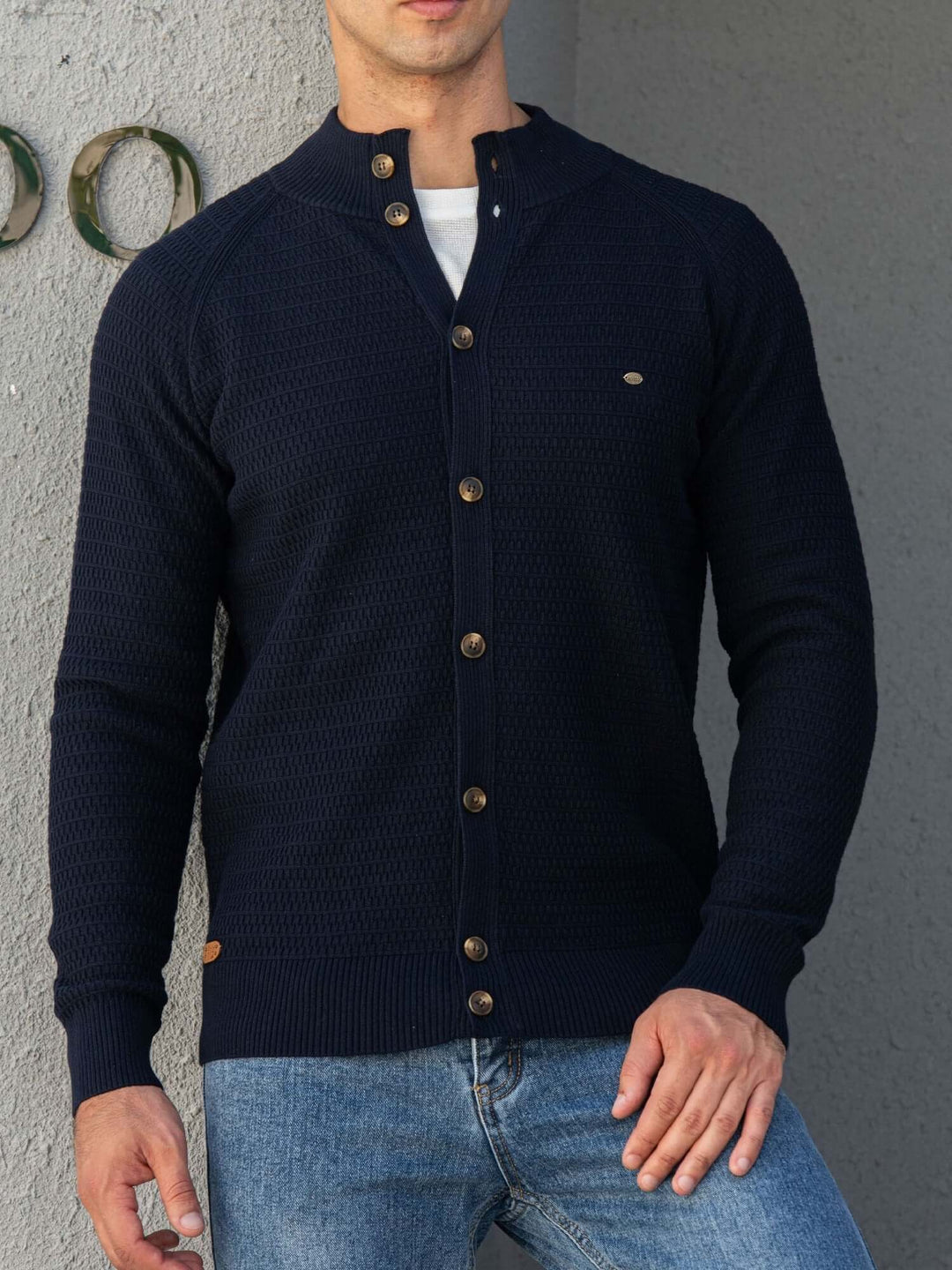 Men's Knitted Cardigan Sweater