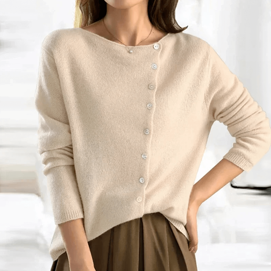 Women's Knitted Button-Up Cardigan