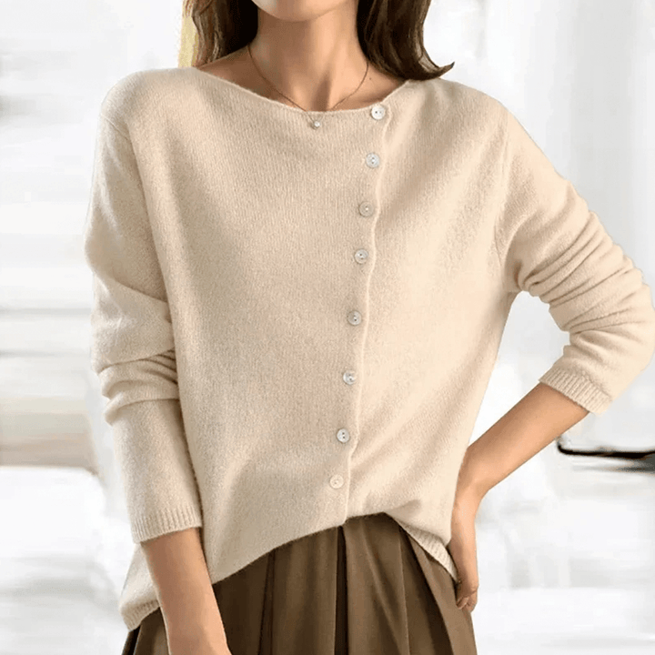 Women's Knitted Button-Up Cardigan