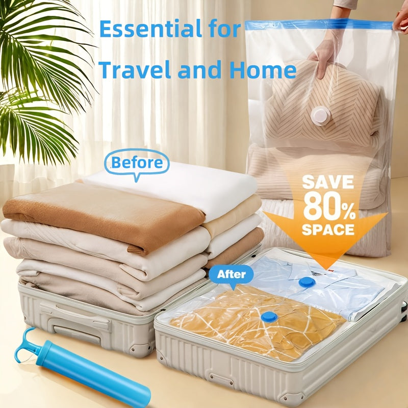 Durable, extra large vacuum storage bags for clothes & linens. Reusable & waterproof.