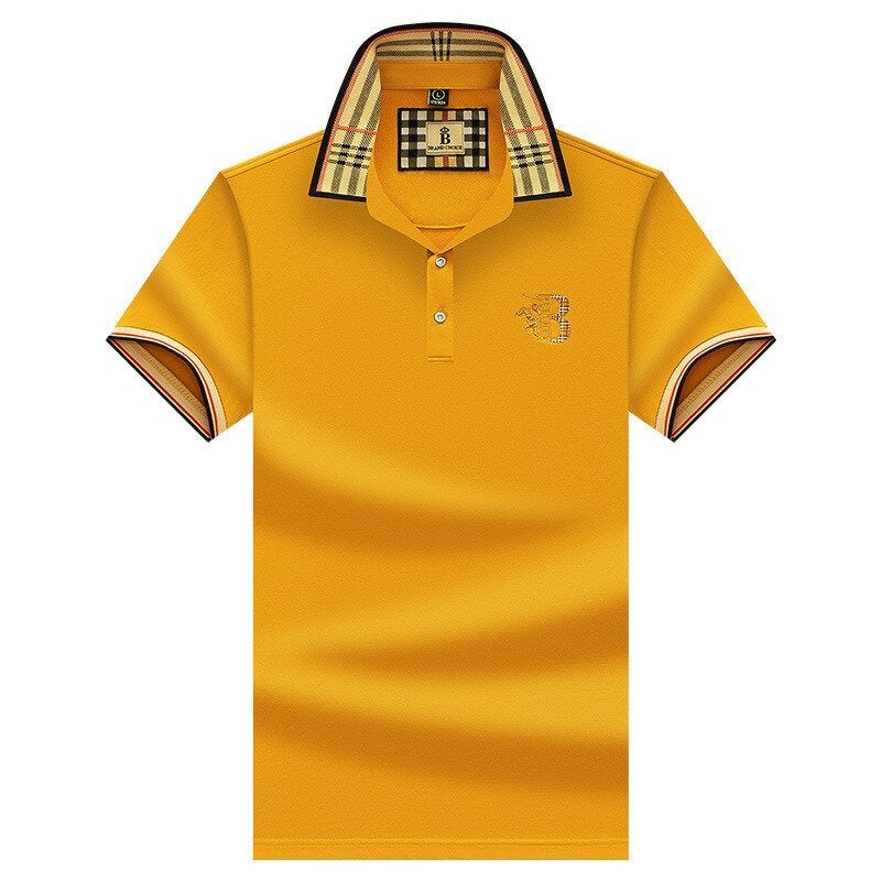 Men's everyday classic polo shirt, a comfortable short sleeve top for versatile casual & smart styles.