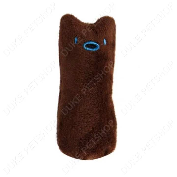 Catnip-filled interactive chew toy, promotes teeth grinding & active play for cats.