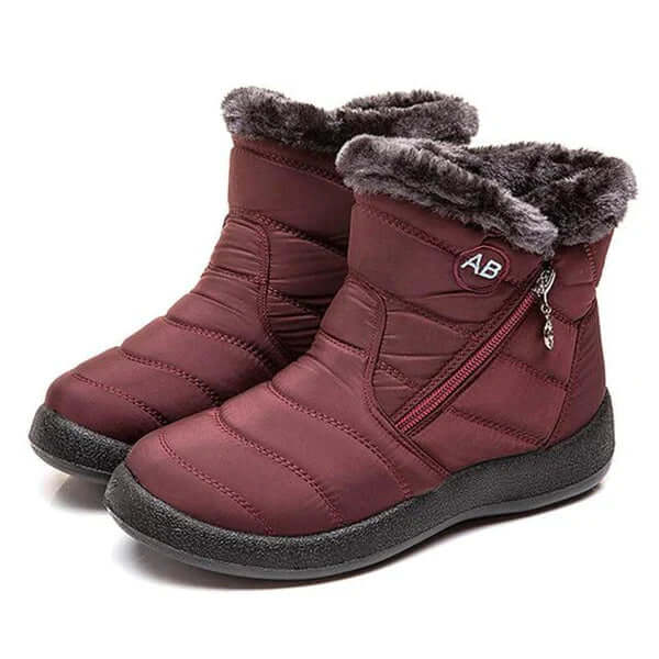 Women's Warm Winter Snow Boots with Trim