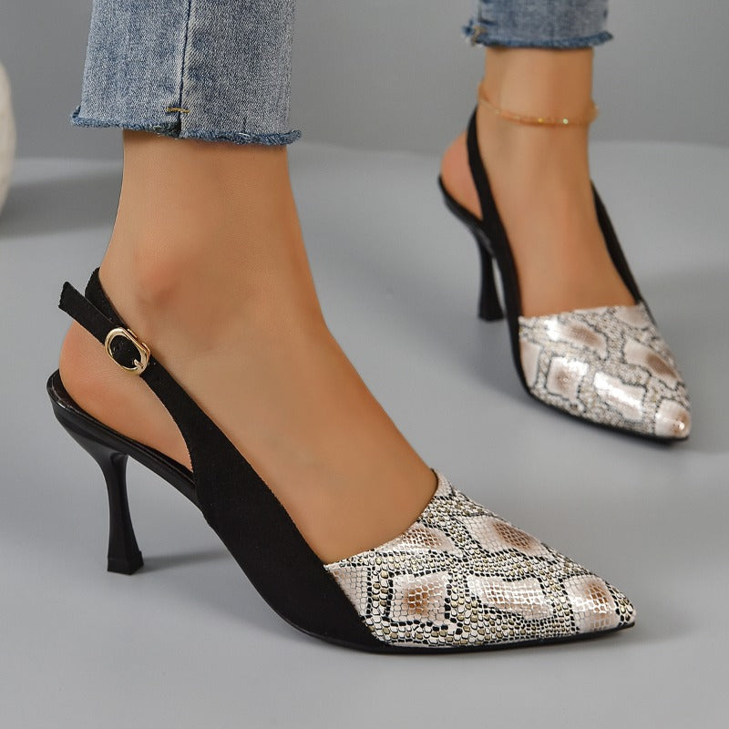 Stylish women's black kitten heels, ideal for formal occasions & party wear.