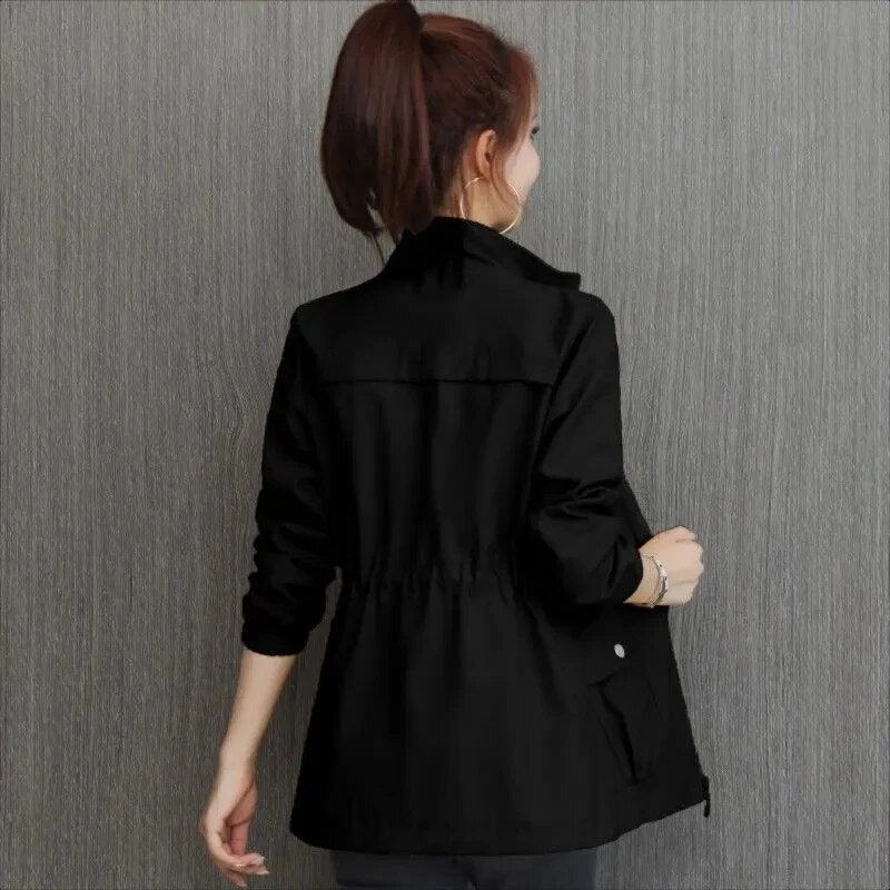 Stylish women's lightweight short jacket. Ideal everyday outerwear for warm weather, offering effortless chic.