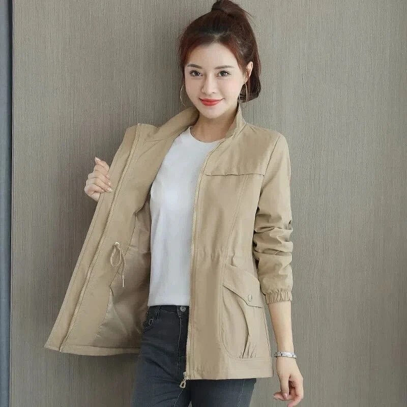 Women's lightweight short summer jacket in a chic, casual style. Perfect for spring & fall transitional outerwear.