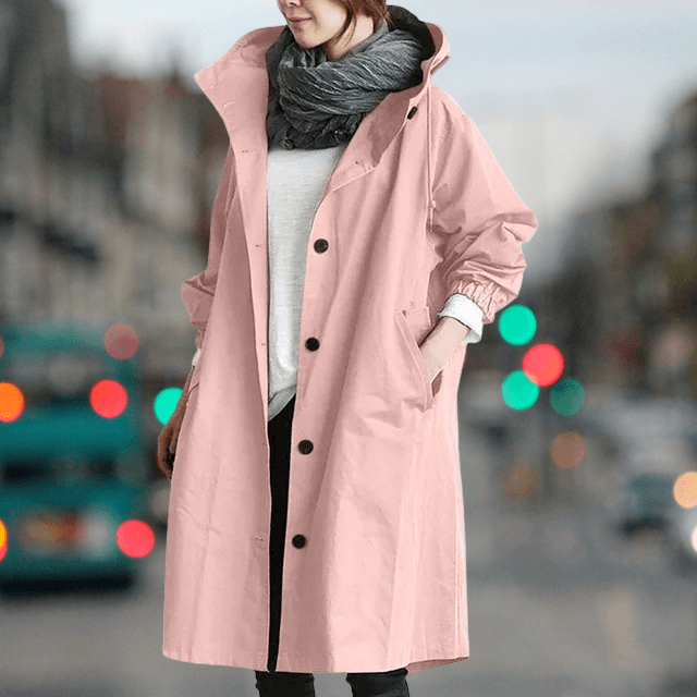 Women's Waterproof Teddy Trench Coat