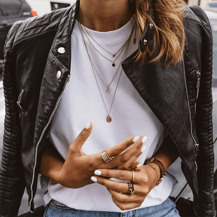 Women's Slim Fit Stand Collar Jacket
