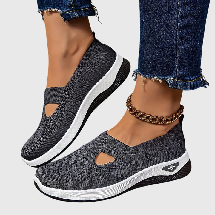 Comfortable women's orthopaedic health shoes, slip-on design for daily foot support.