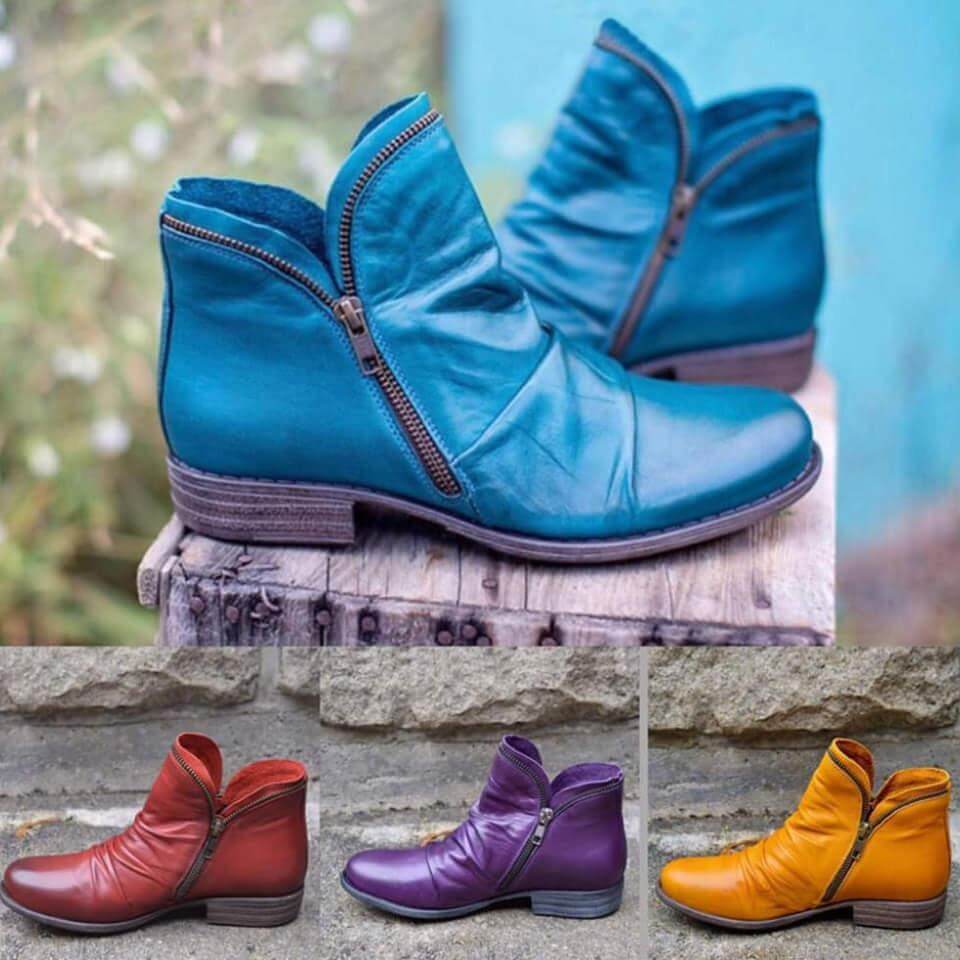 Women's Zip-Up Ankle Boots