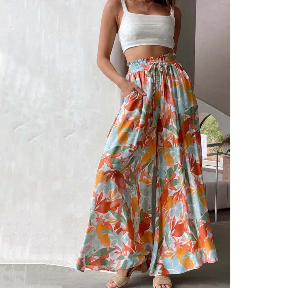 Women's Loose Fit Drawstring Trousers