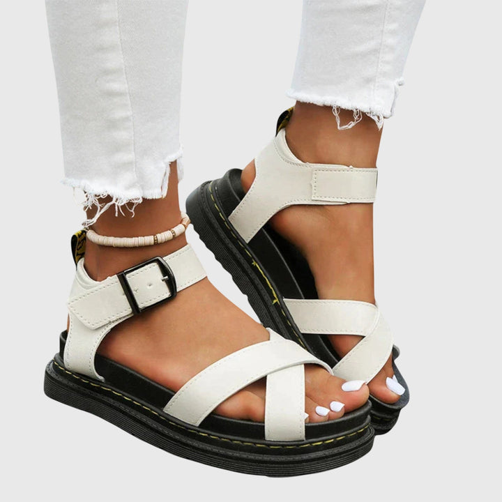 Sporty women's arch support sandals with adjustable straps, perfect for all-day wear, walking & foot pain relief.