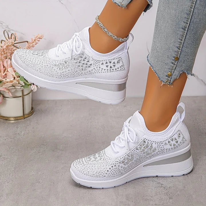 Stylish and supportive women's casual shoes, great for walking with enhanced footbed comfort.