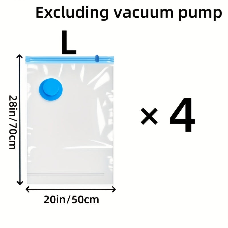 Maximize closet space with extra large vacuum storage bags for bulky items. Home organization.