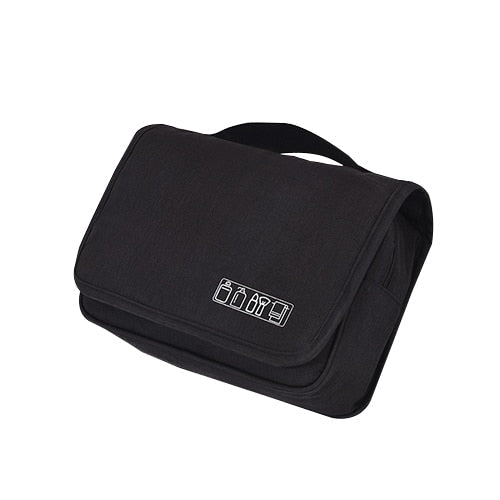 Spacious travel organizer: Deluxe hanging toiletry bag for all your cosmetics & personal care items.