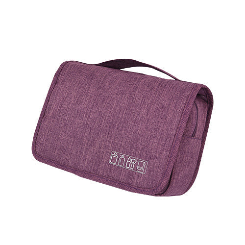Unisex deluxe hanging toiletry bag, a versatile travel organizer for cosmetics, makeup & toiletries.
