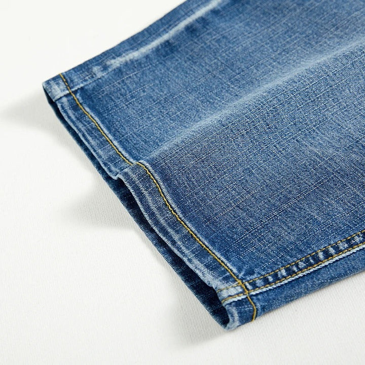 Black denim classic shorts for men, everyday style, comfortable for summer wear.