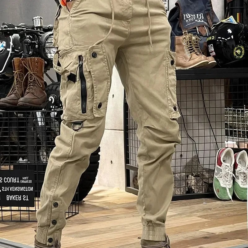 Black women's versatile cargo pants, stylish bottoms for outdoor activities & everyday wear.