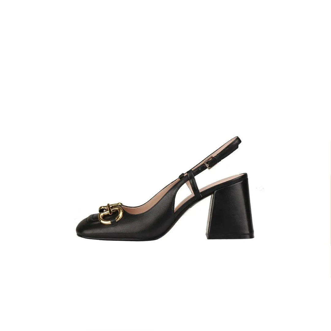 Elegant women's party high heels, retro buckle strap design, a true vintage classic.