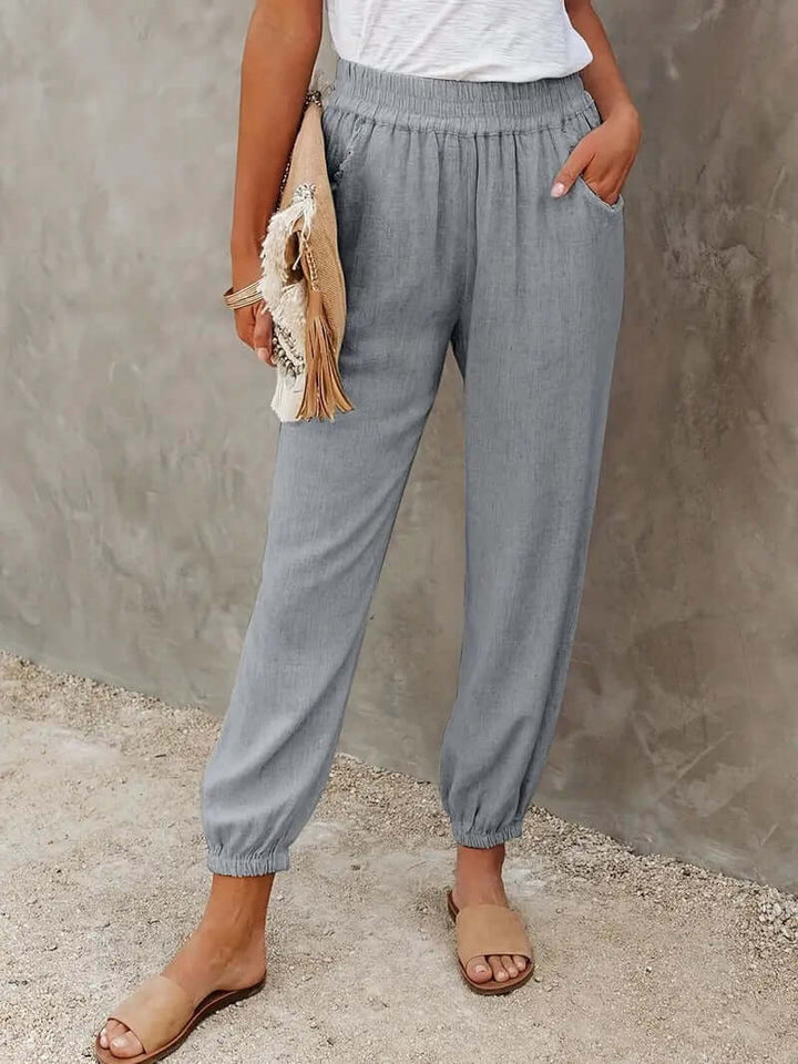 Women's Relaxed Fit Elastic Waist Pants