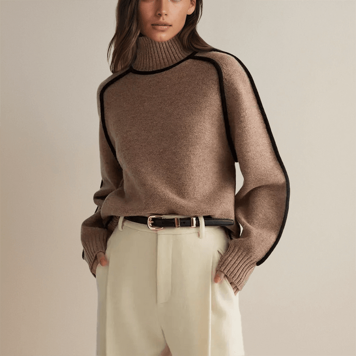 Women's Roll Collar Sweater