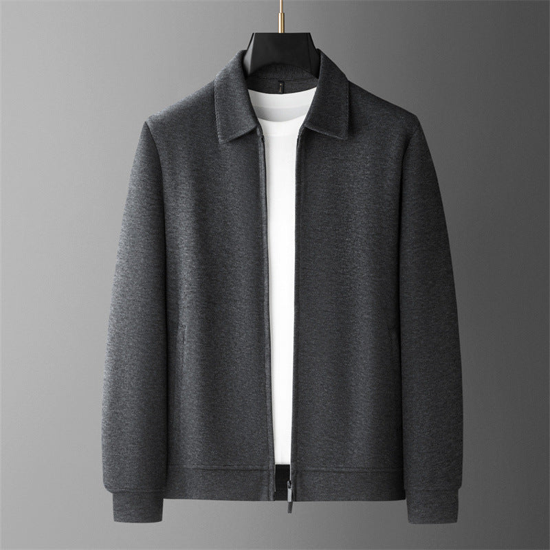Modern men's stand collar jacket, ideal for effortless style. Lightweight, easy-care casual outerwear for men.
