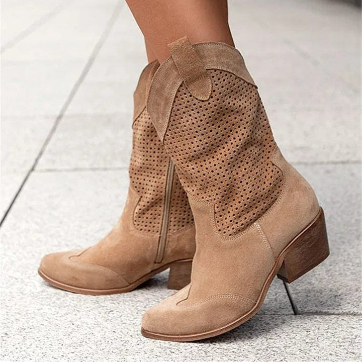 Women's Taren orthopedic western boots for all-day comfort, stylish and supportive footwear.