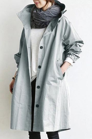 Elegant women's trench coat, chic fashion outerwear for a sophisticated & timeless look.