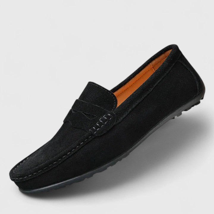 Premium men's comfort loafers, sleek slip-on design for smart casual and formal dress shoe looks.