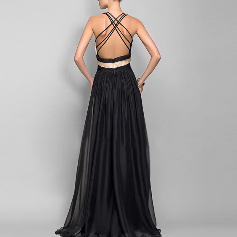 Flattering women's ombre maxi dress for evening parties. Elegant summer style, perfect for special occasions.