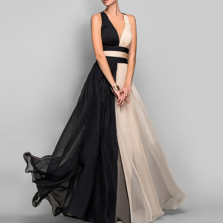 Stylish women's ombre maxi dress with a flattering fit, perfect for evening events, parties, and summer.
