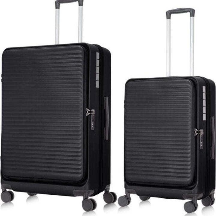 Secure 2-piece hardshell luggage set, featuring TSA lock and expandable design for all journeys.