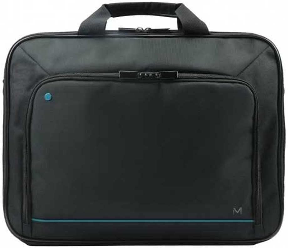 Durable blue clamshell laptop briefcase for 14-15.6 inch devices, offering padded tech protection.