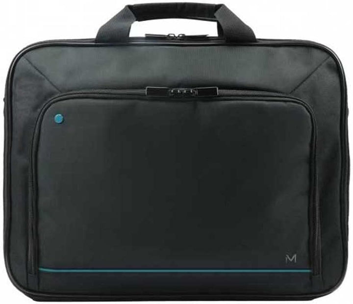 Durable blue clamshell laptop briefcase for 14-15.6 inch devices, offering padded tech protection.