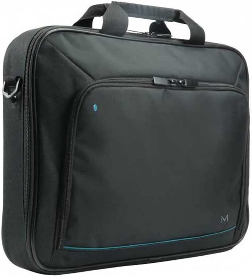 Unisex durable blue laptop briefcase for 14-15.6 inch laptops, ideal as a work bag & travel gear.