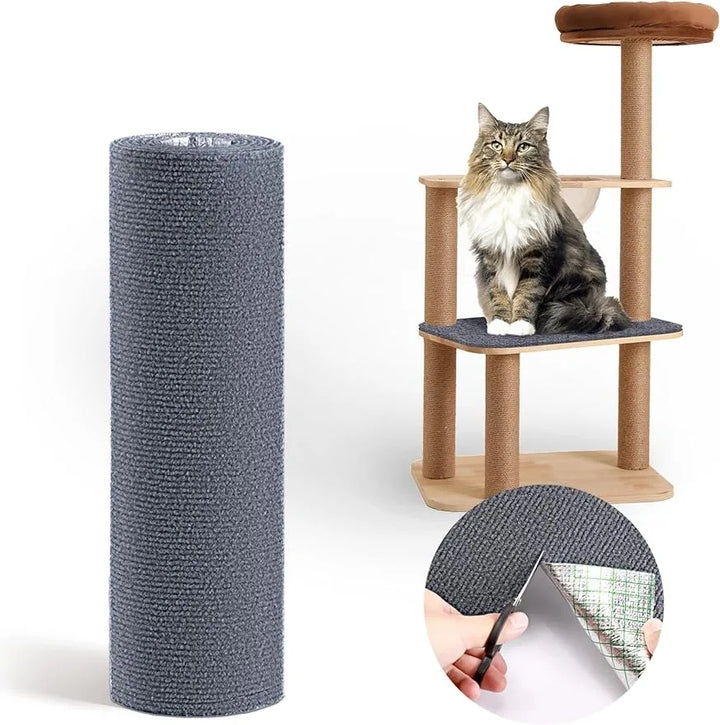 Clear anti-scratch sofa shield for cats, protecting upholstery and blending seamlessly with home decor. Pet friendly.