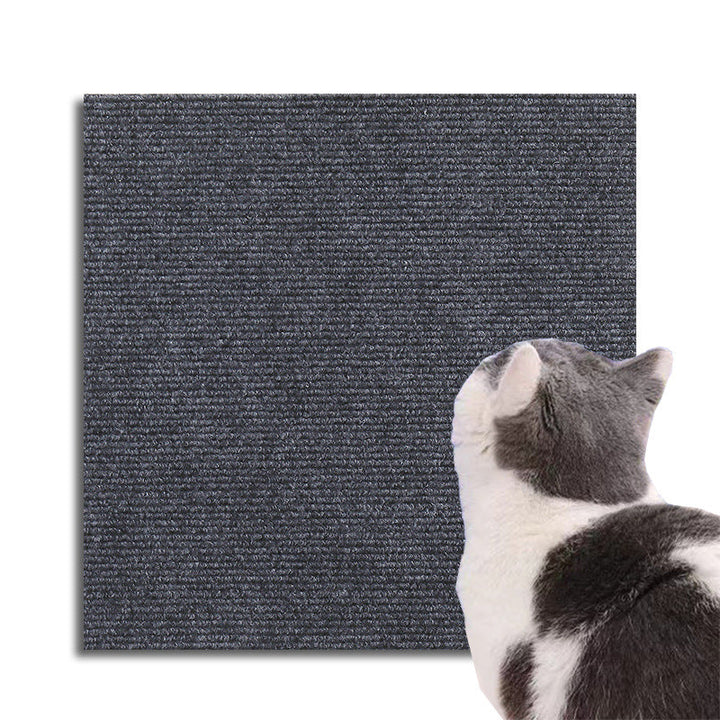 Transparent cat scratch guard for furniture, offering discreet upholstery protection from pet claws & damage.
