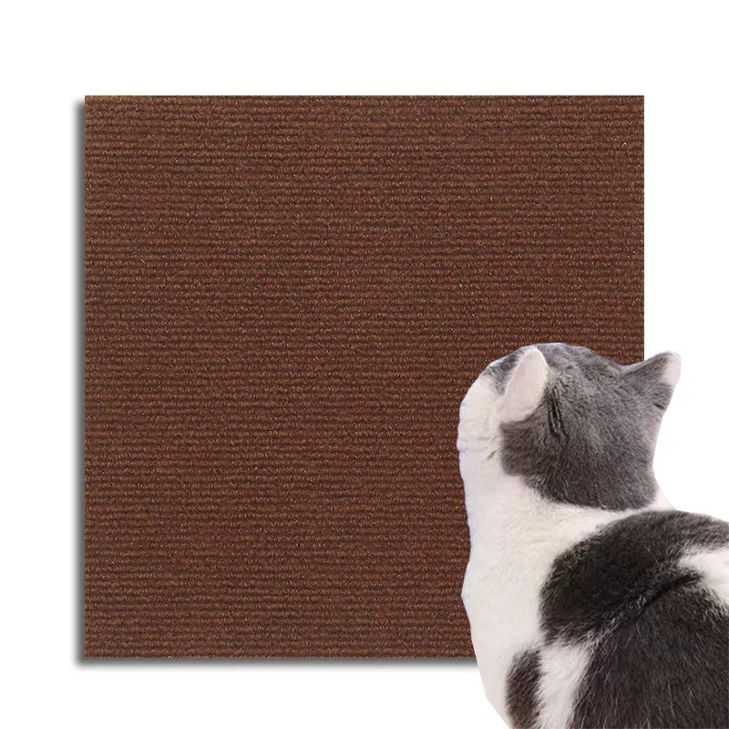 Easy-to-apply cat scratch protector for upholstery, a durable shield for pet claws on furniture & sofas.