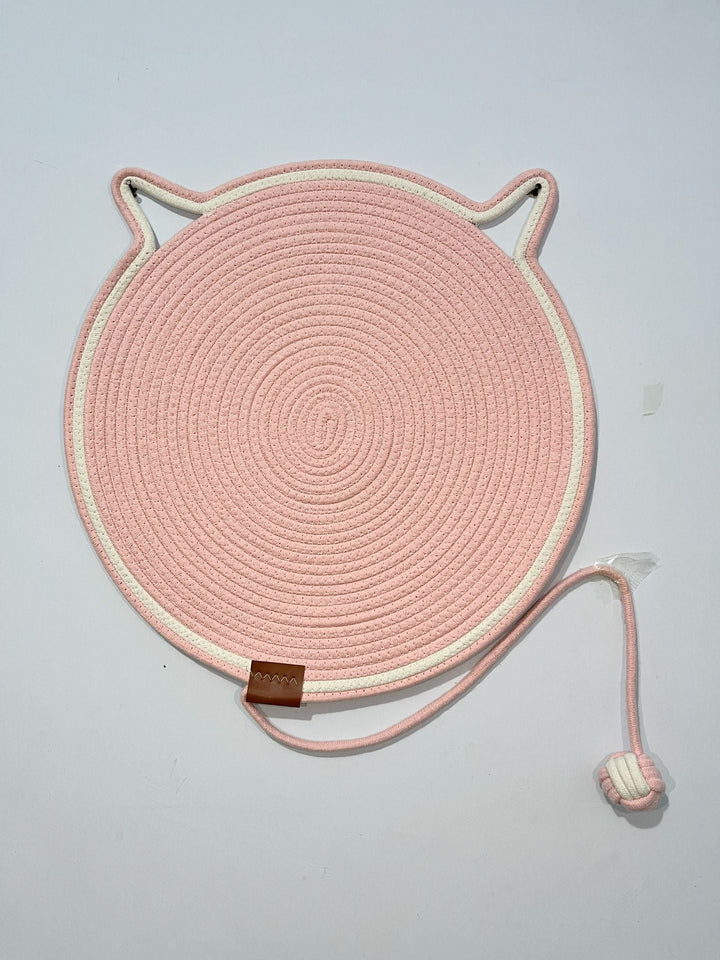 Comfortable & durable sisal cat scratching rug. Feline furniture protector and engaging playmat.
