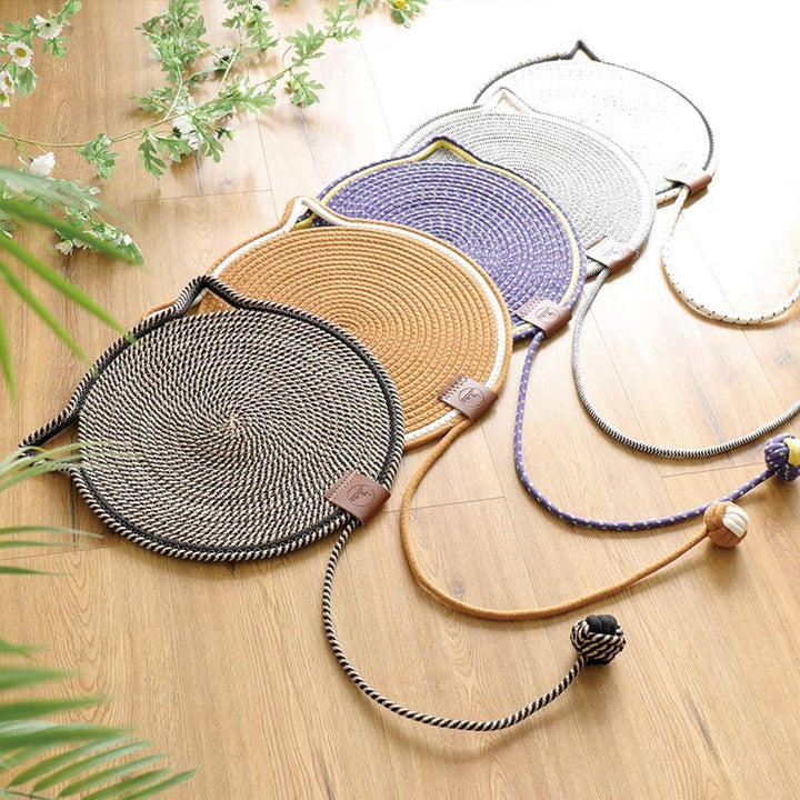Protect furniture with this durable cat scratching rug. Ideal sisal playmat for feline scratchers.