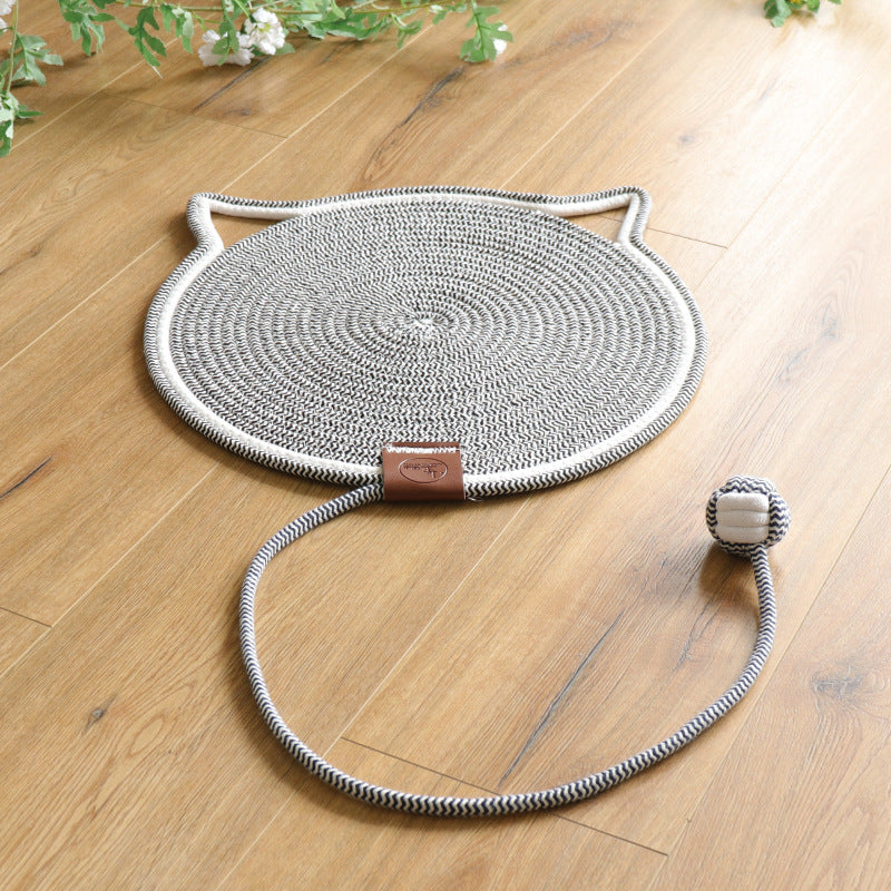 Keep furniture safe with this durable sisal cat scratching rug. A healthy playmat for felines.