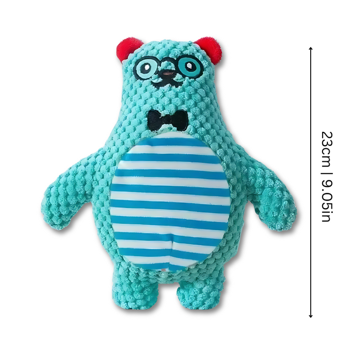 Promotes dog enrichment: durable squeaker plush toy for healthy canine play & pet supplies.