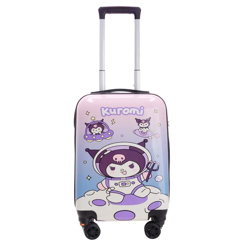 Lightweight kids hardshell carry-on bag, water-resistant with 360 spinner wheels for easy travel & weekend trips.
