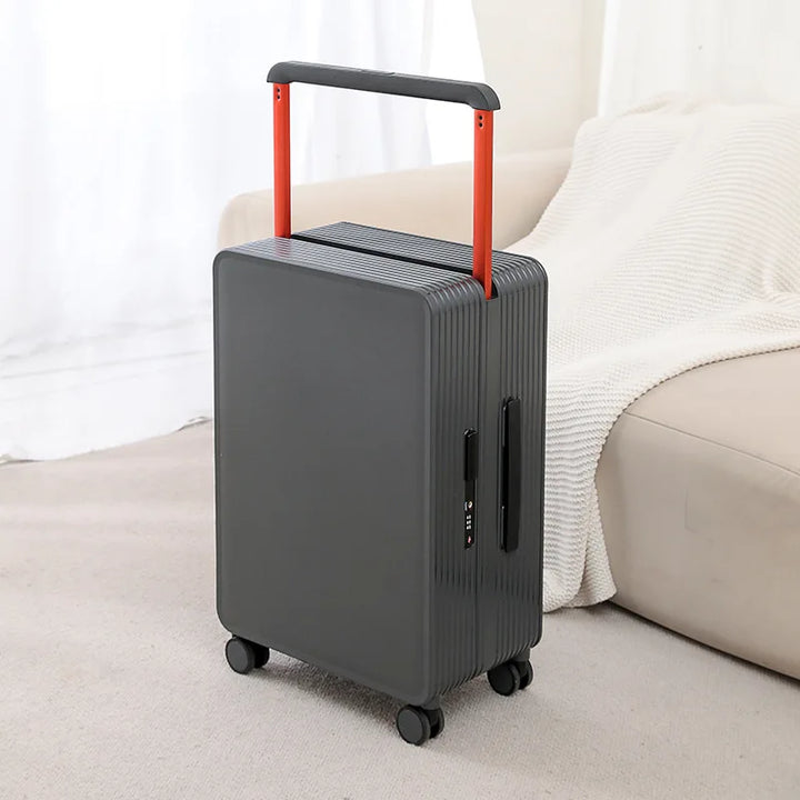 Lightweight durable PP suitcase designed for easy, stress-free travel with smooth spinner wheels.
