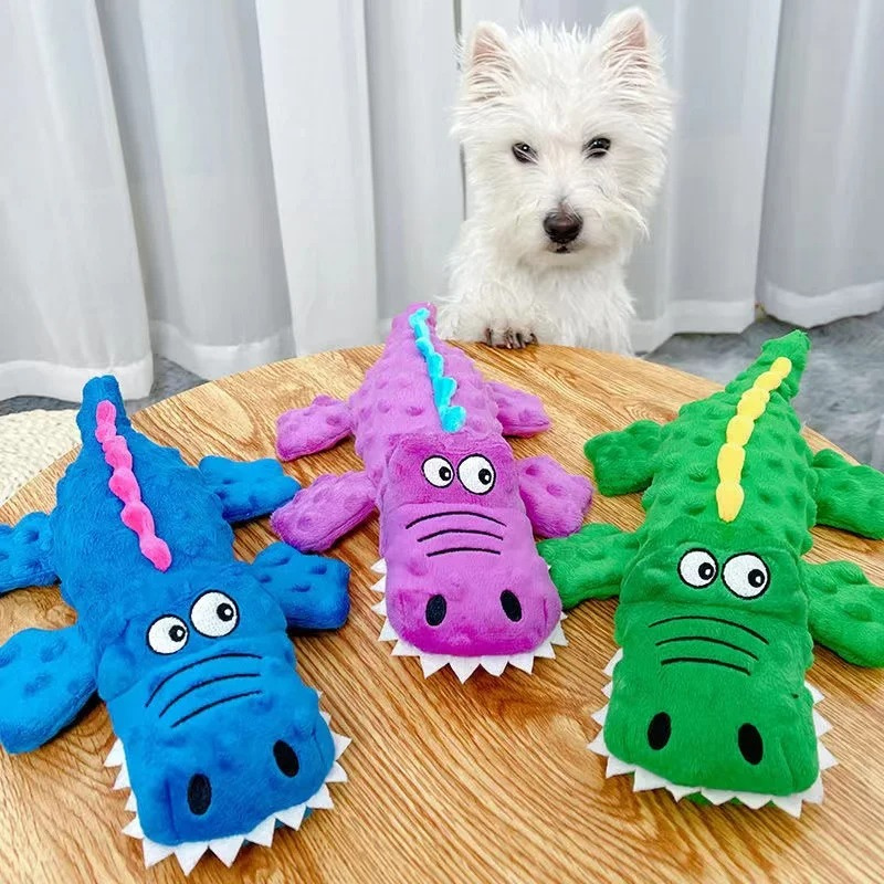 Durable squeaky plush dog toy for powerful chewers. Ideal for puppies & large breeds, ensuring long-lasting playtime fun.