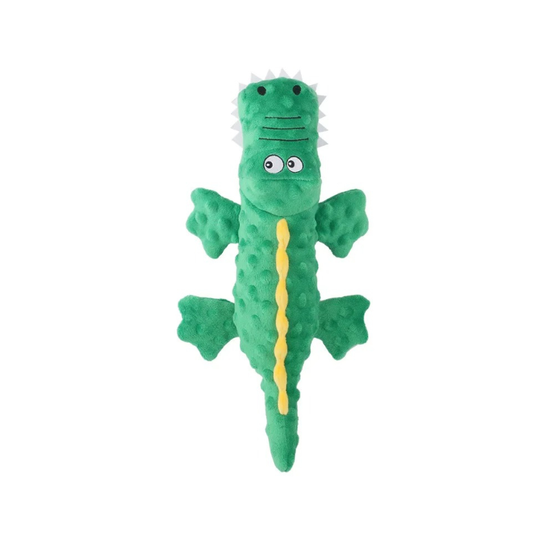 Strong squeaky plush dog toy, built to be durable for large dogs & playful puppies. Perfect for satisfying chewing instincts.