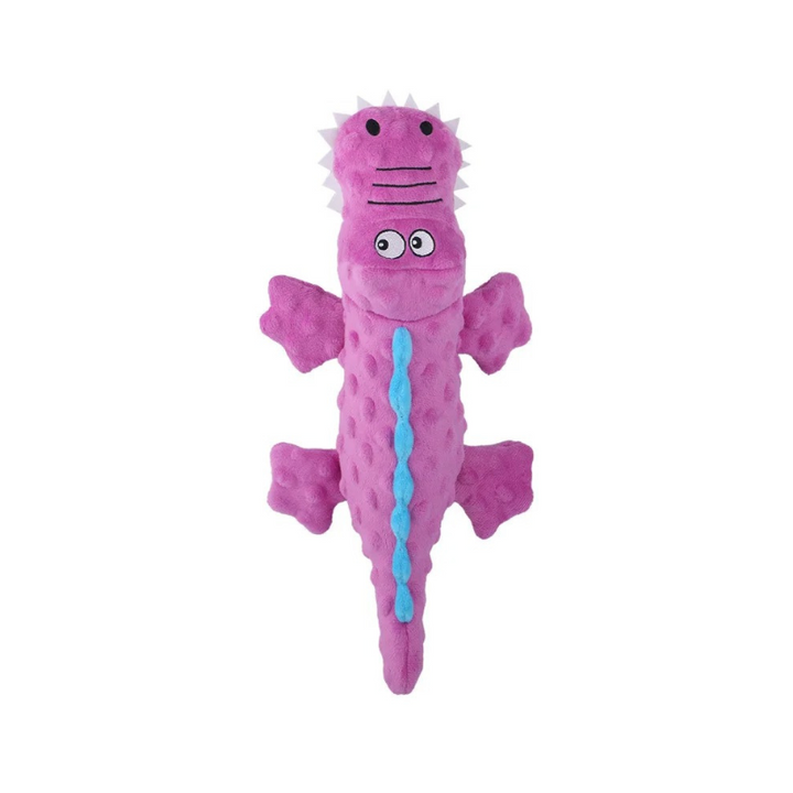 Plush dog toy with an internal squeaker for endless fun. Durable construction makes it a great chew toy for all dogs.